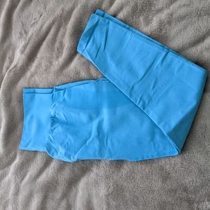 NVGTN blue solid seamless contour leggings